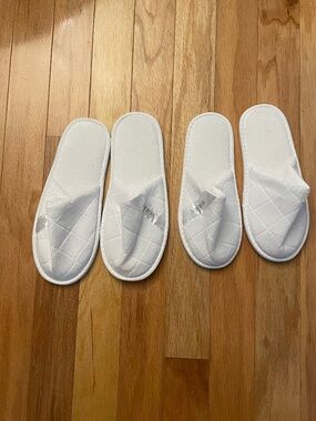 White slippers/house shoes